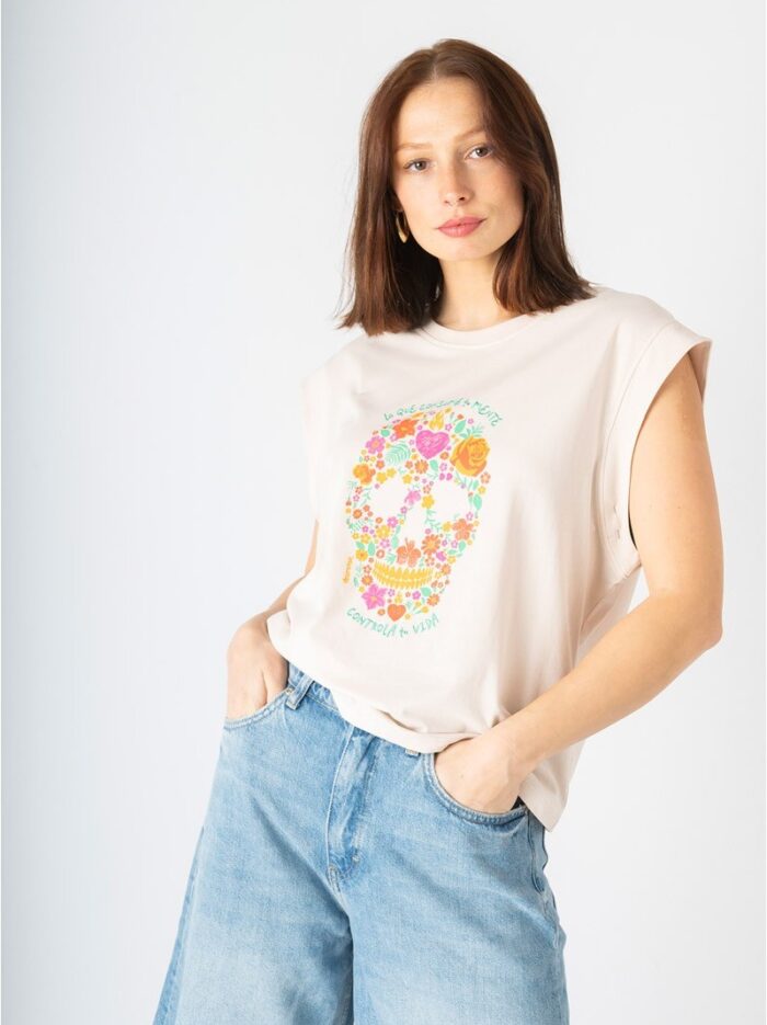 camiseta-calavera-flores