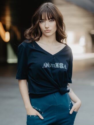 Camiseta negra Animosa Punk