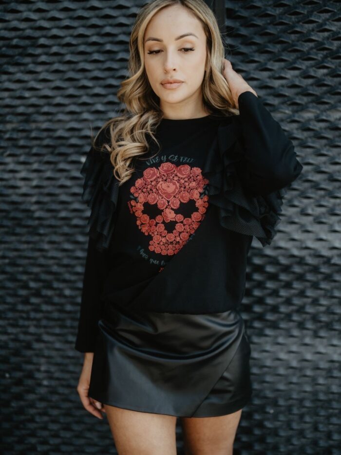 camiseta-volantes-mary-shelley-calavera camiseta-volantes-mary-shelley-calavera