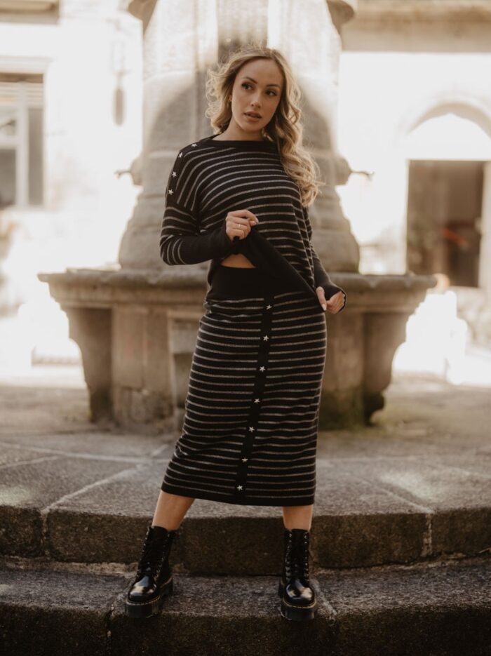 falda-rayas-estrellas-punto-negra