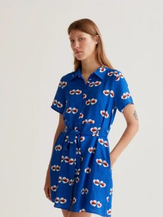 Vestido corto con estampado Coccinella