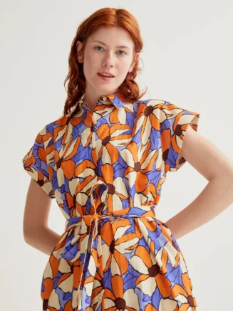 Vestido midi con estampado Marigold