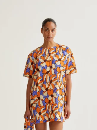 Vestido corto con estampado Marigold