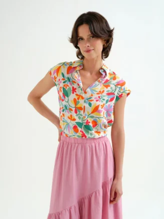 Camisa con estampado Lotto