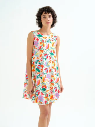 Vestido corto con estampado Lotto