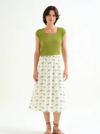 Falda con estampado Elefante